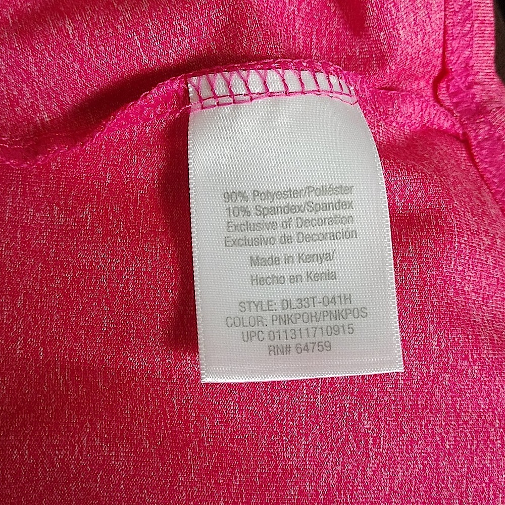 Athletic semi-fitted size small (4-6) long sleeve pink top by Danskin Now - Picture 9 of 9